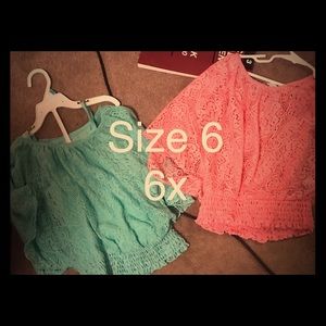 Two girls tops 6-6x